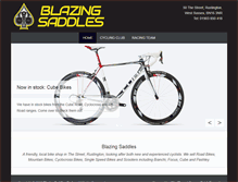 Tablet Screenshot of blazingsaddlescycles.co.uk